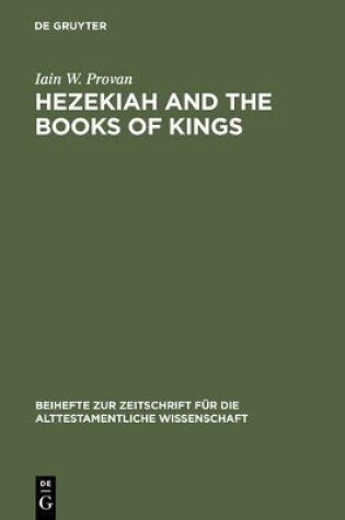 Cover of Hezekiah and the Books of Kings