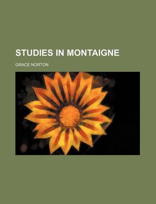 Book cover for Studies in Montaigne