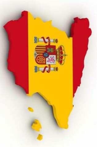 Cover of The Flag of Spain Filled into a Polish Country Map Outline Map