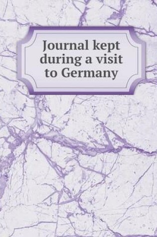 Cover of Journal kept during a visit to Germany