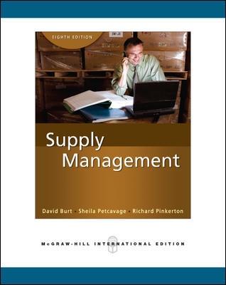Book cover for Supply Management (Int'l Ed)