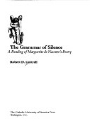 Cover of The Grammar of Silence