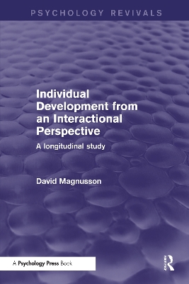 Book cover for Individual Development from an Interactional Perspective