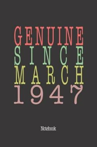 Cover of Genuine Since March 1947