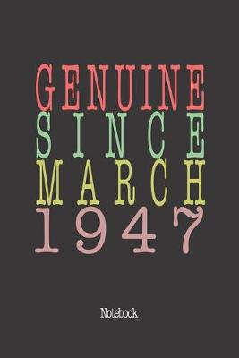 Book cover for Genuine Since March 1947