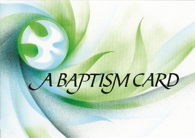 Book cover for Baptism Card