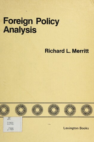 Cover of Foreign Policy Analysis