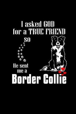 Book cover for I Asked God for a True Friend So He Sentt Me A Border Collie