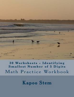 Book cover for 30 Worksheets - Identifying Smallest Number of 5 Digits