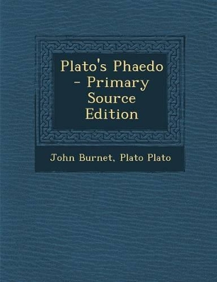 Book cover for Plato's Phaedo - Primary Source Edition