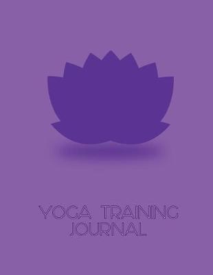 Book cover for Violet Lotus Flower Yoga Training Journal for Trainee Teachers