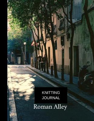 Book cover for knitting journal roman alley