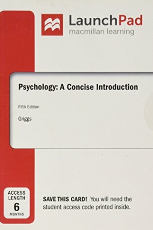 Cover of Launchpad for Psychology: A Concise Introduction (Six Month Access)