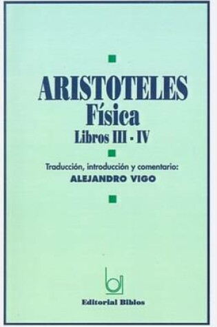 Cover of Aristoteles: Fisica: Libros III-IV