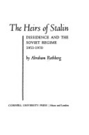 Cover of Heirs of Stalin