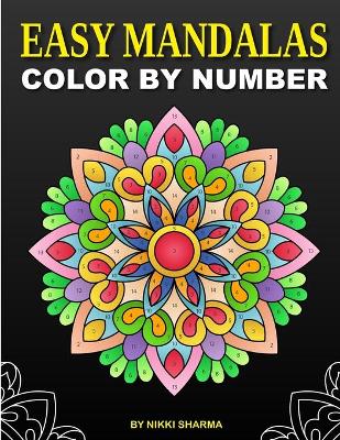 Book cover for Easy Mandalas Color by Number