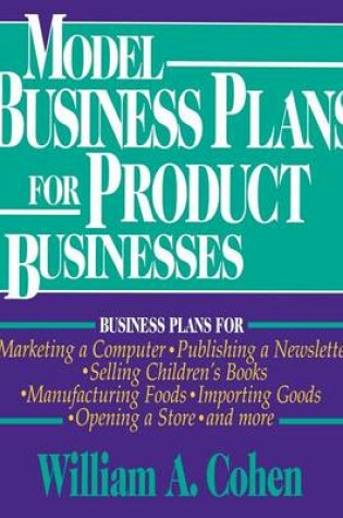 Cover of Model Business Plans for Product Businesses