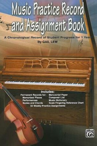 Cover of Music Practice Record and Assignment Book