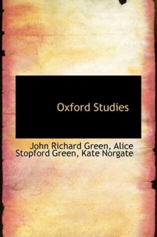 Cover of Oxford Studies