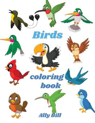 Book cover for Birds Coloring Book