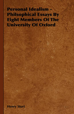 Book cover for Personal Idealism - Philsophical Essays By Eight Members Of The University Of Oxford