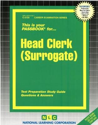 Book cover for Head Clerk (Surrogate)