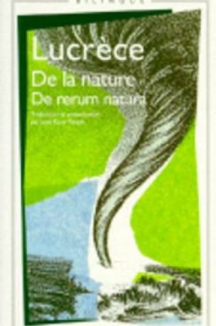Cover of De la nature/De rerum natura
