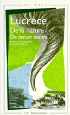 Book cover for De la nature/De rerum natura