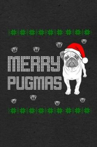 Cover of Merry Pugmas A5 Lined Notebook