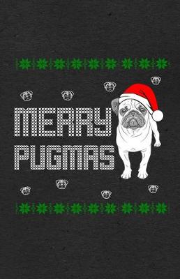 Book cover for Merry Pugmas A5 Lined Notebook