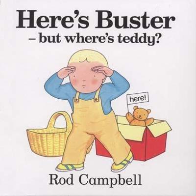 Book cover for Here's Buster - but where's teddy?
