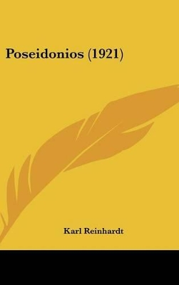 Book cover for Poseidonios (1921)