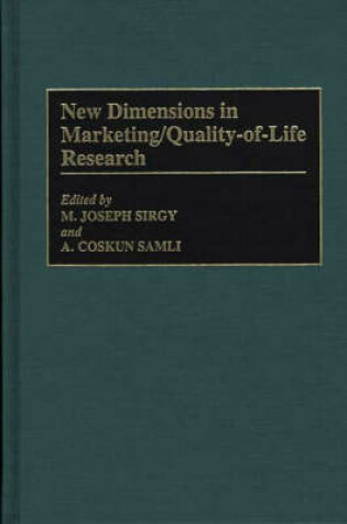 Cover of New Dimensions in Marketing/Quality-of-Life Research