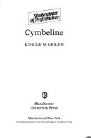 Cover of "Cymbeline"