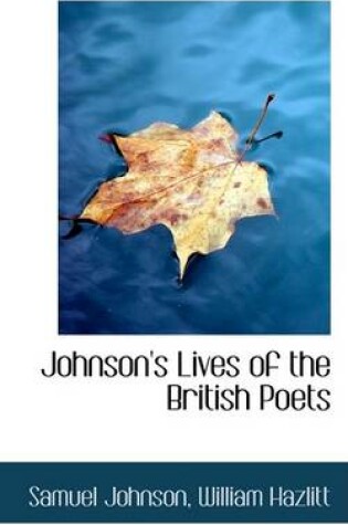 Cover of Johnson's Lives of the British Poets