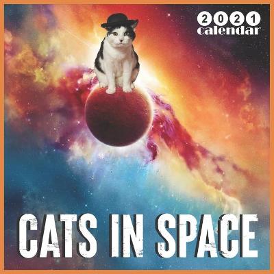 Book cover for Cats in Space 2021 Calendar
