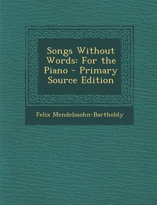 Book cover for Songs Without Words