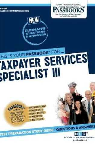 Cover of Taxpayer Services Specialist III