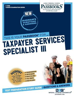 Cover of Taxpayer Services Specialist III