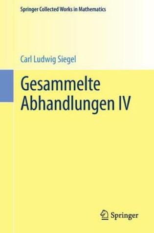 Cover of Gesammelte Abhandlungen