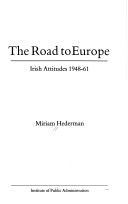 Book cover for The Road to Europe