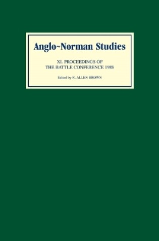 Cover of Anglo-Norman Studies XI