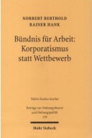 Cover of Bundnis Fur Arbeit