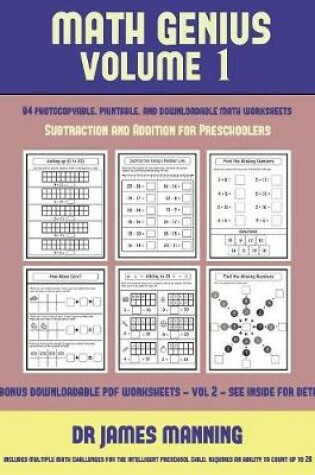 Cover of Subtraction and Addition for Preschoolers (Math Genius Vol 1)