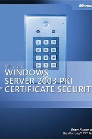 Cover of Microsoft(r) Windows Server 2003 Pki and Certificate Security