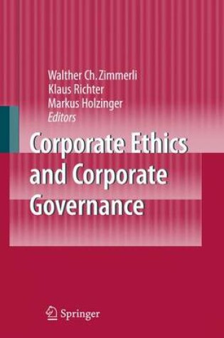 Cover of Corporate Ethics and Corporate Governance