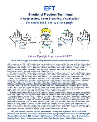 Book cover for EFT -Emotional Freedom Technique & Acupressure, Color Breathing, Visualization For Healthy Mind, Body & Clear Eyesight