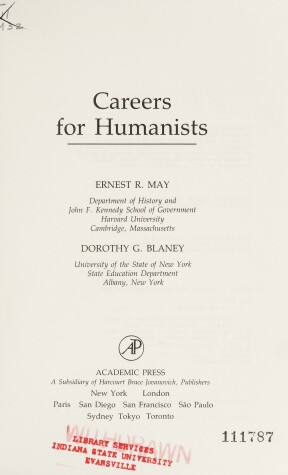 Book cover for Careers for Humanists