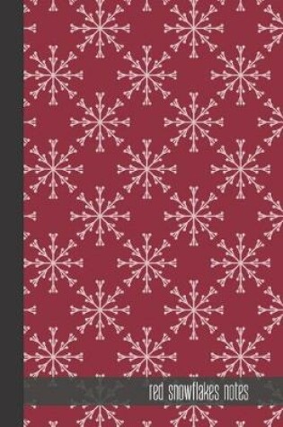 Cover of red snowflakes notes