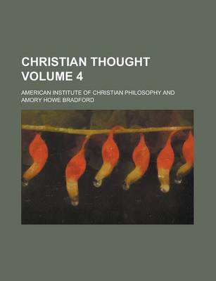 Book cover for Christian Thought Volume 4